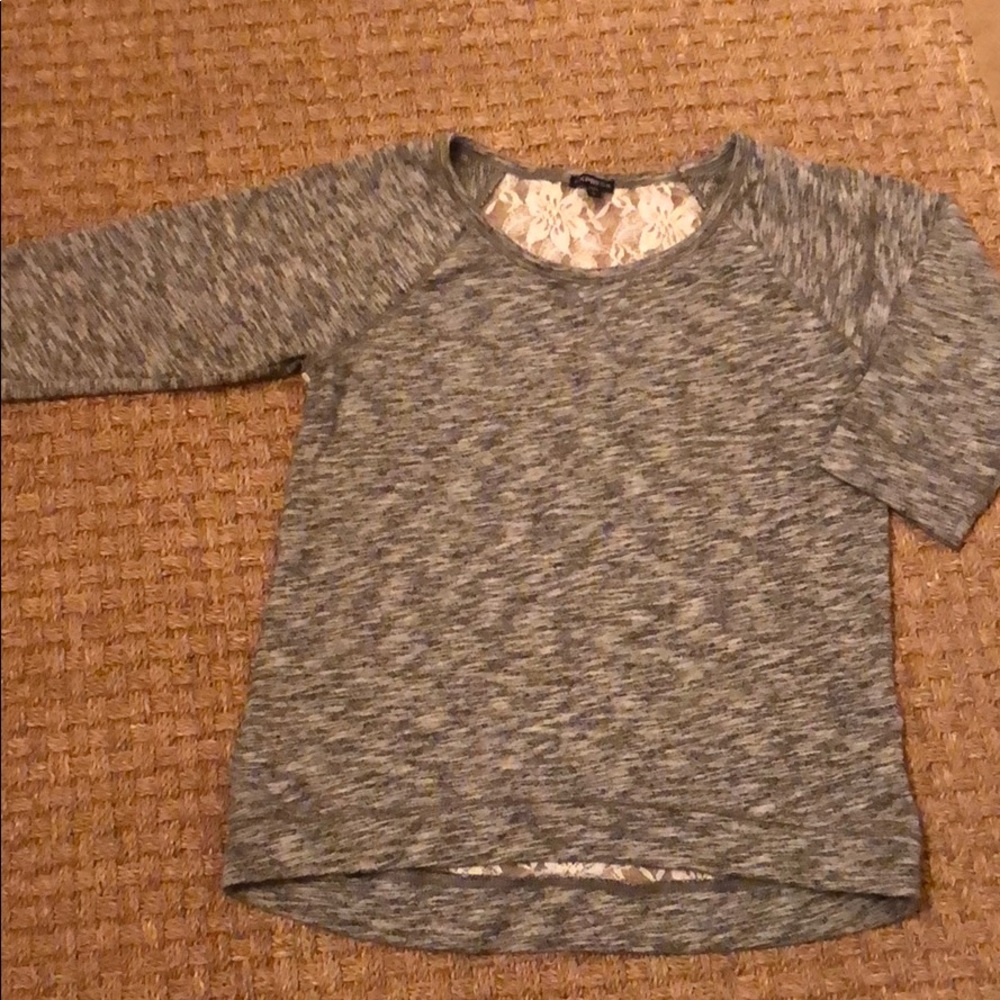 NWOT Express Lace Back Sweatshirt